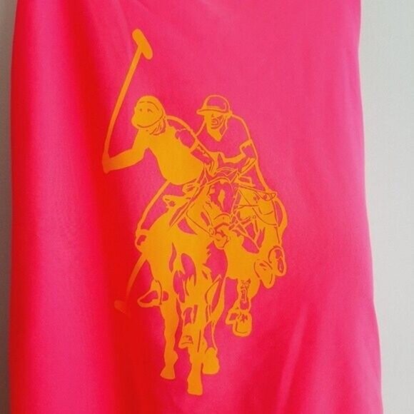 U.S. POLO Assn. - NEW One Piece Swimsuit Pink & Orange Sz XL - Picture 6 of 12
